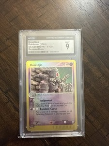 2003 Pokemon EX Sandstorm Dusclops holo 4/100 PSA 9 MINT E Reader Series 