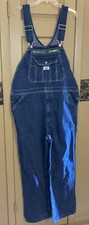 VTG Liberty Blue Denim Overalls 40x32 Rockabilly Farm NWT
