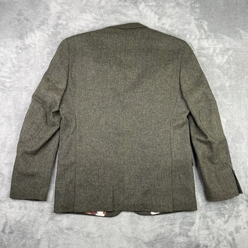 Paisley & Grau Blazer Herren 44R Slim Tweed Fischgrät Sakko Sport Mantel Anzug - Bild 2 von 17