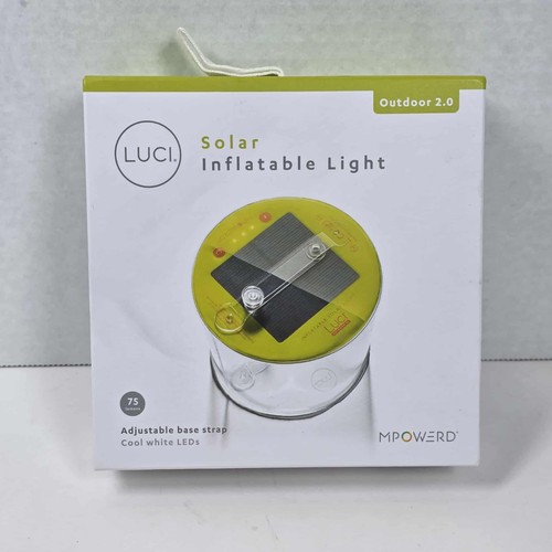 Luci Inflatable Solar Lantern: Outdoor 2.0 Camping, Hiking, Waterproof - New