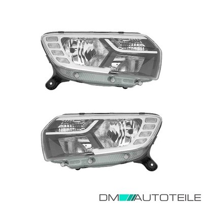 Scheinwerfer SET H7/H7 TFL passt für Dacia LOGAN II MCV Sandero Facelift