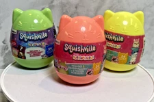 NEW SEALED LOT OF 3 Squishmallows Squishville Series 6 (1) SERIES 12 (2) EBC32