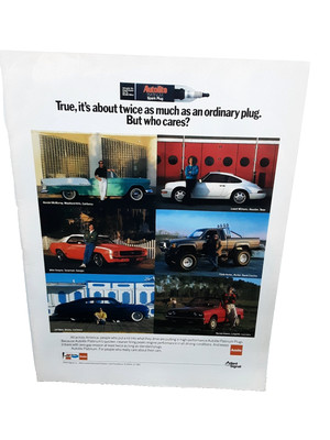 Vintage 1991 Autolite Spark Plug Print Ad Muscle Cars Hot Rod OEM Parts Promo