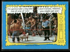 1987 Topps WWF The Superstars Speak! #74 Matilda & Davey Boy Smith
