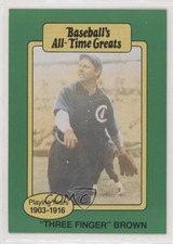 1987 Hygrade Baseball's All-Time Greats Mordecai Brown Three Finger HOF 08vo