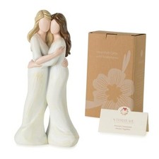 Sister Birthday Gifts for Women: Heartfelt Hugging Figurine Sister Hugging