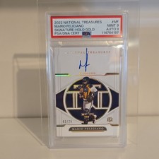 Panini 2022 Mario Feliciano Holo Gold Auto #S-MF Brewers PSA 9 /25