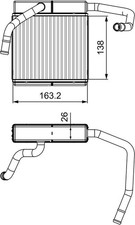 VALEO WÄRMETAUSCHER HEIZUNGSKÜHLER passend für FORD RANGER MAZDA B-SERIE BT-50