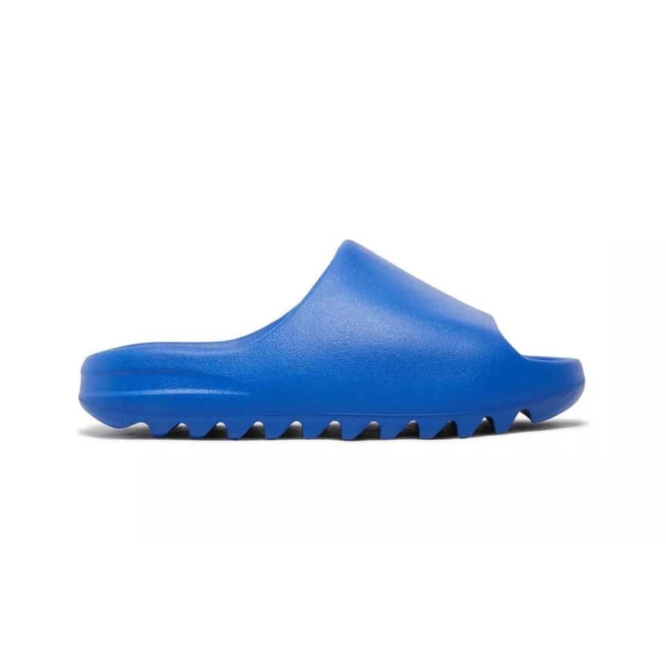Nuevo Adidas Yeezy Slide Azure ID4133 Unisex Zapatilla Sandalia Tallas 4-13 Sin Caja Foto 3 de 4