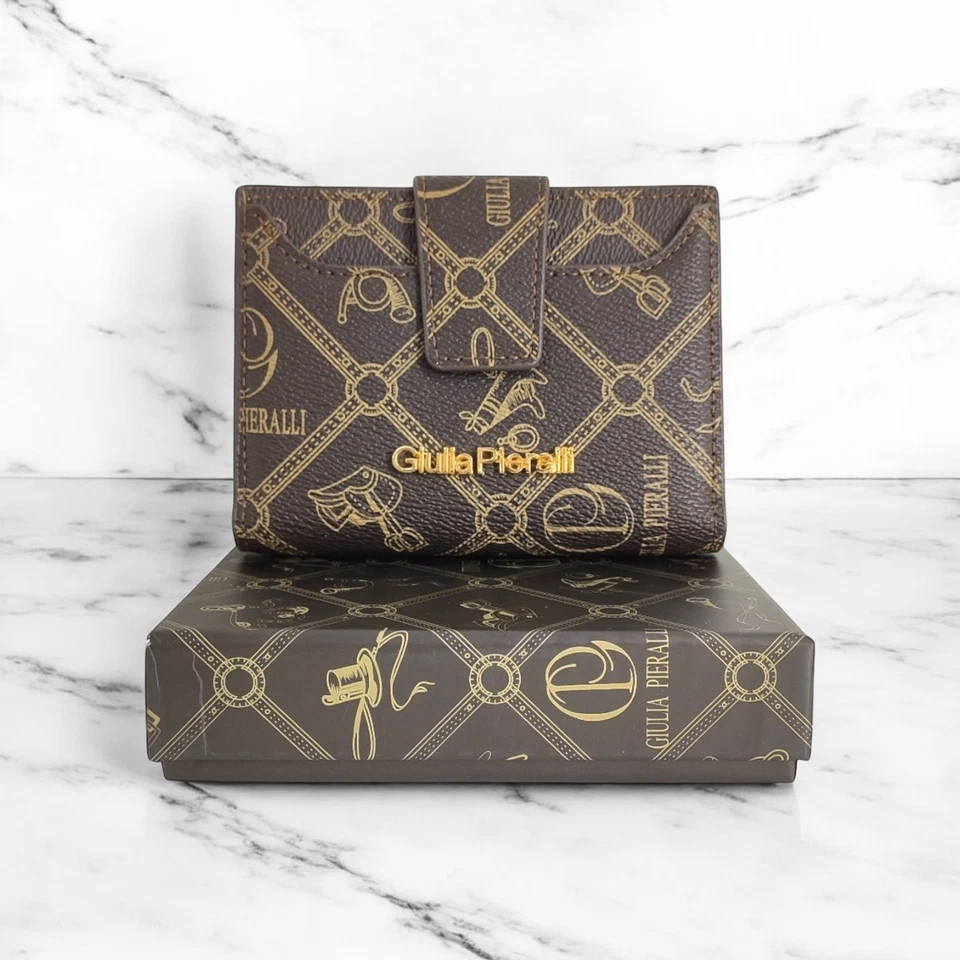 Giulia Pieralli Elegante Damen Geldbörse Portemonnaie Kompakt Geschenkidee GP802