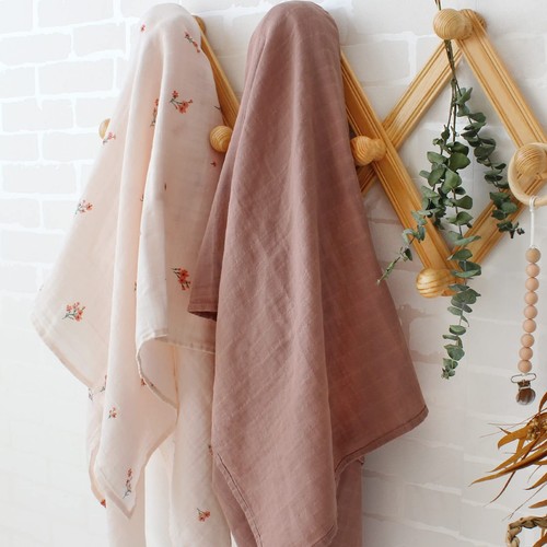 Baby Girl Swaddle Blankets, Muslin Swaddling Wrap Neutral Receiving Blanket f... - Picture 7 of 7