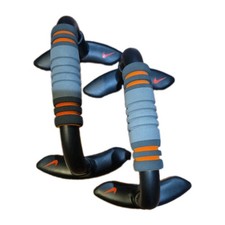 Nike Training Exercise Push Up Grips Stands Bars Black & Orange Workout Home Gym