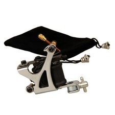 Iron Frame Tattoo Machine With 10 Wrap 3.2cm Copper Wire Coils For Liner Shader