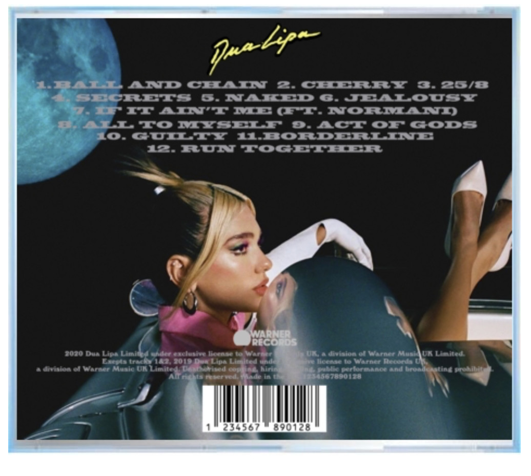 Dua Lipa - SIDE B Future Nostalgia CD Deluxe Album Unreleased