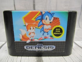 Sega Genesis Model 1 MK-1601 Console w/2 Controllers, Sonic Game & Cords, Tested