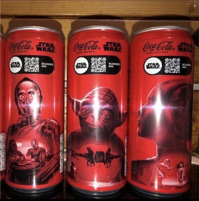 Star Wars Coca Cola Zero Dosen, C-3PO,  Leia oder Yoda ungeöffnet! Limited 2025