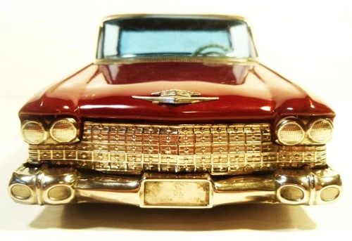 TIN FRICTION 1960 CADILLAC 4 DOOR HARDTOP CAR BANDAI JAPAN