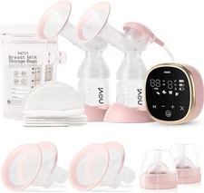 NCVI Electric Breast Pump 8782, Portable Hospital-Grade Double Pump with 4 Modes
