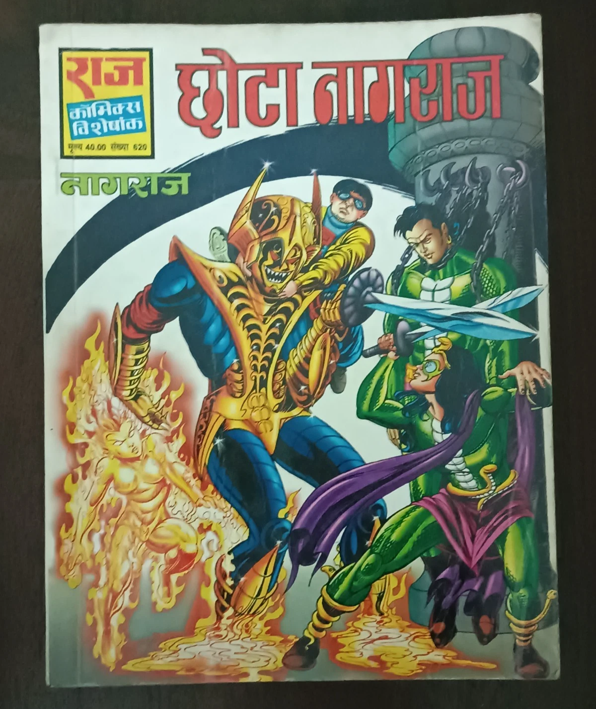 INDIA HINDI RAJ COMICS NAGRAJ 2 comics in lot CHOTA NAGRAJ, NAHI BACHEGA NAGraj