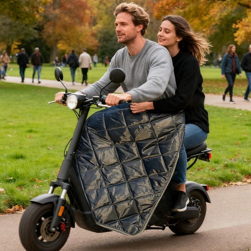 Scooter Windproof Leg Cover Waterproof Windproof Motorbike Lap Blanket  - Picture 3 of 14