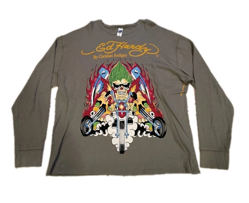 Ed Hardy Long Sleeve Green Shirts for Men for sale | eBay