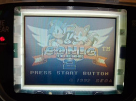 SEGA GameGear&ndash;Recapped-New Glass-New Clear Shell-USB Power--!!READ DESCRIPTION!!