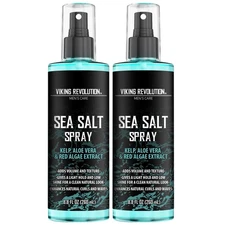 Viking Revolution Sea Salt Spray for Hair Men - 8.8 Fl Oz (Pack of 2) 