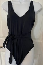 Women's Classic Navy Blue One Piece Swimsuit Size M