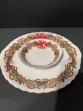Christmas Garland Andrea By Sadek 2 Pieces Chip N Dip Set, 1994