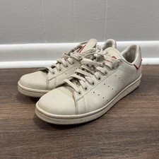 Adidas Stan Smith Low Sneakers Beige Off White Classic Leather Men Sz 11 Preppy