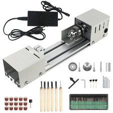 Mini tornio per legno 12-24 V DC fai da te lavorazione del legno miniatura BuddhaPearl rettifica