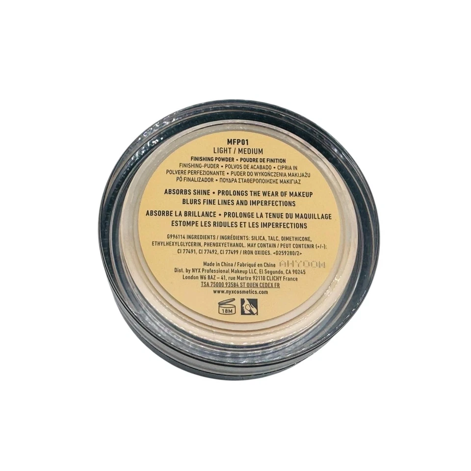 Polvo de acabado mineral NYX Cosmetics ligero/medio 0,28 oz nuevo Foto 2 de 4