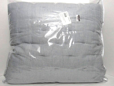 Pottery Barn Everyday Linen Comfort Quilt Full Queen Cloud Blue New