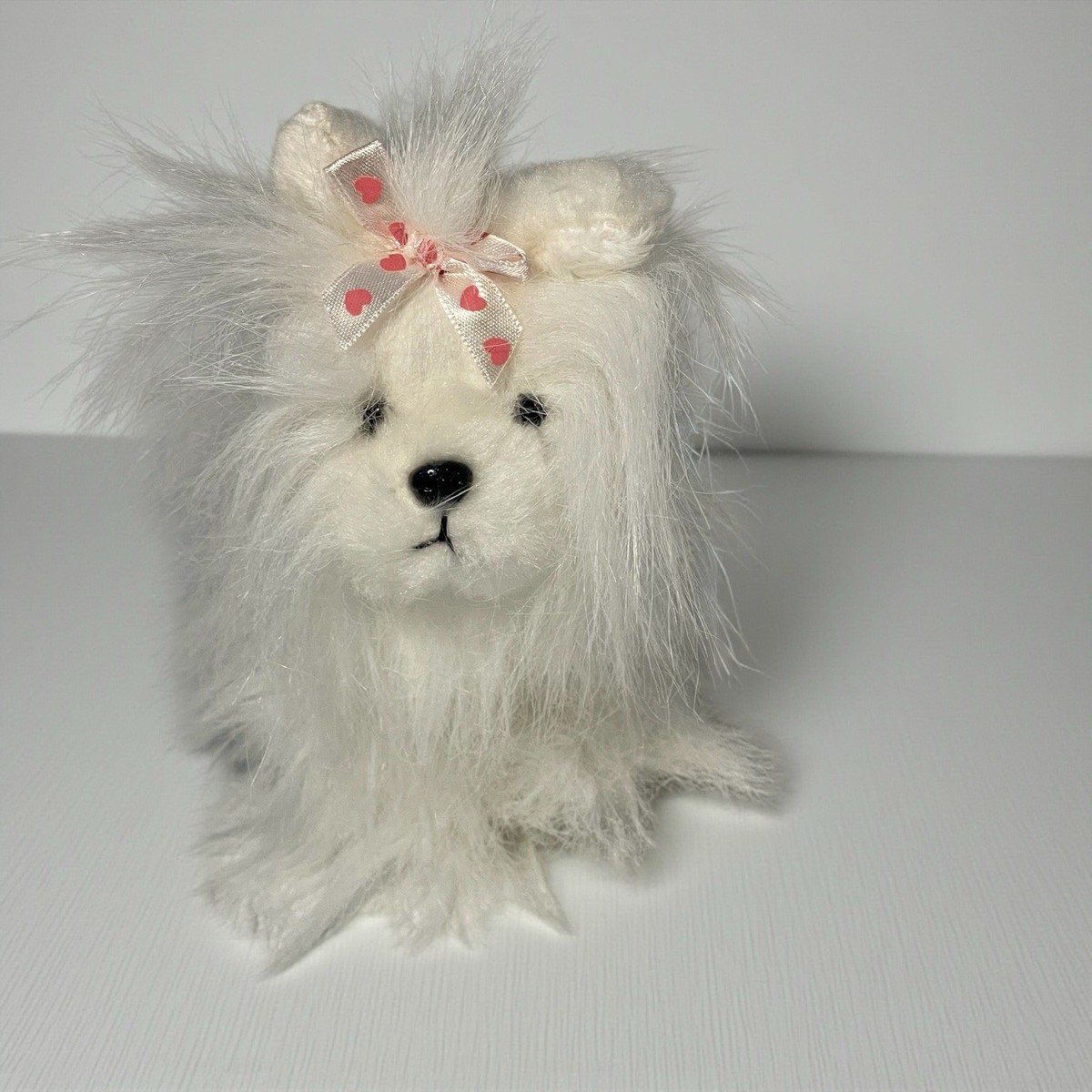 Ganz Webkinz Li'l Kinz WHITE & PINK YORKIE DOG No Code 65810390710