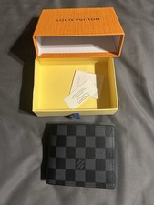 Louis Vuitton Men's Graphite Bifold Wallet Checkered Gray/Black