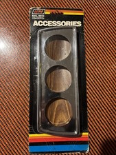 Vtg 70s Make Waves Instrument Panel Chrome 3 Gauge Mounting Bracket Rare New