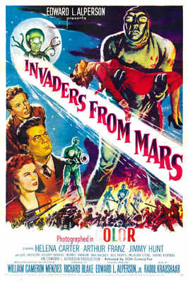 1953 INVADERS FROM MARS VINTAGE SCI-FI MOVIE POSTER PRINT STYLE A 54x36 9 MIL