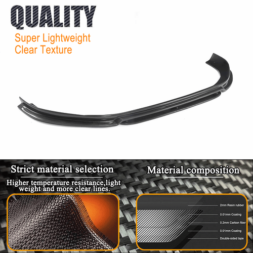 Carbon Frontansatz Frontlippe Spoilerlippe für VW GOLF 7 VII R R-LINE 2014-2017 - Bild 9 von 13