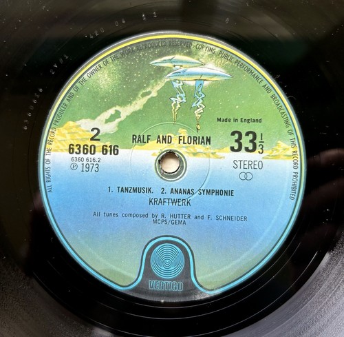 KRAFTWERK - RALF AND FLORIAN 1973 VERTIGO 6360 616 1Y 1/2Y 1 EX UK 1st - Bild 4 von 6