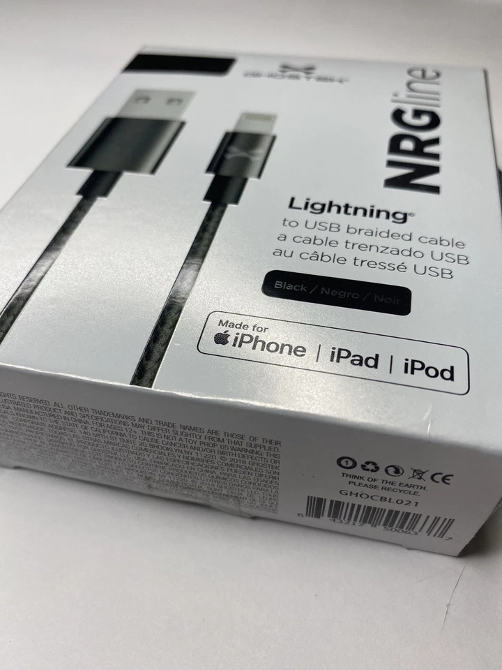 Cable trenzado Ghostek NRGLine tipo C a USB de 10 pies - oro rosa Foto 2 de 4