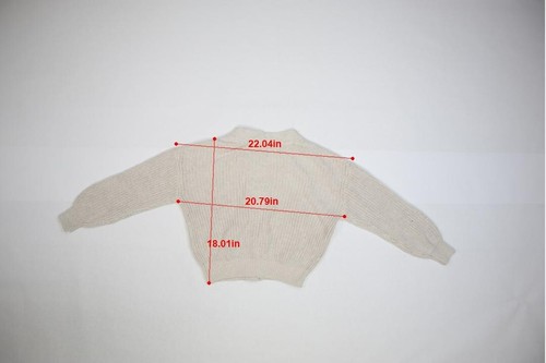 Gap Kids Shaker Stitch Cardigan Sweater Button Front V Neck Beige Youth Girls XL - Picture 4 of 9