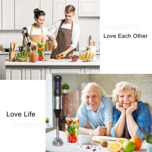 1000W Hand Blender Stick 4 IN 1 Electric Mixer Portable Electric Food Beater - Picture 5 of 12