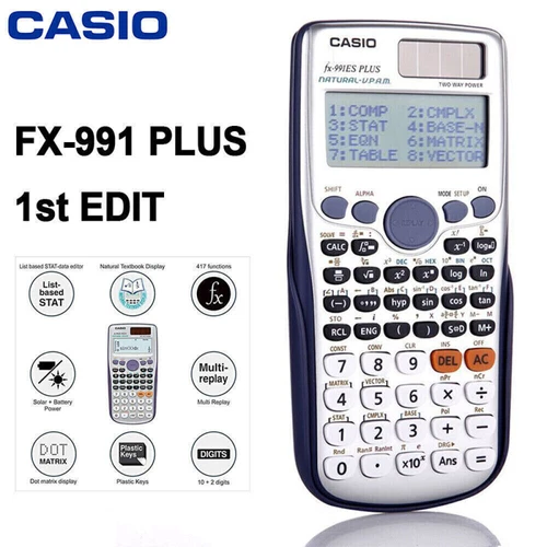 CASIO FX991ES Plus Advanced Scientific Calculator 417 FUNCTIONS ClassWiz feature - Picture 5 of 8