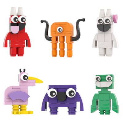 6 PCS MOC Garten of Banban Minifigures Building Block Set Kids