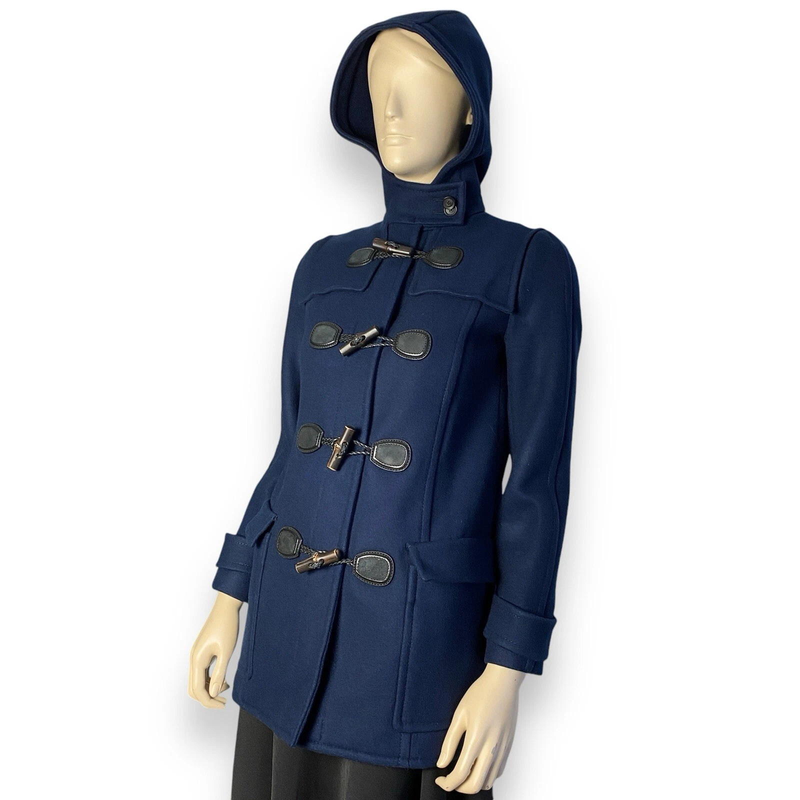 GUCCI Cappotto lana blu scuro CUCCI taglia 38 XS