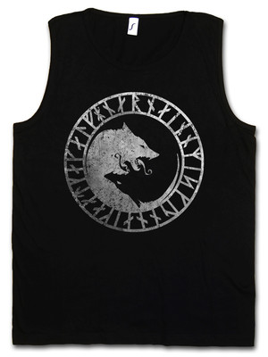 GERI AND FREKI TANK TOP VEST GYM Wolves Odin Wolves Paganism Newpaganism Vikings