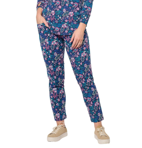 Pantaloni Stivaletto Donna Denim & Co. Active Duo Elasticizzati – Colore Cioccolato, Taglia Unica Comoda - Foto 4