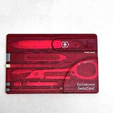 Victorinox Swiss Army Swiss Card, Translucent Ruby 0.7100.T