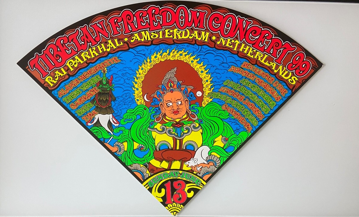 TIBETAN FREEDOM CONCERT ポスター 1997 Tibetan Freedom Concert - NYC Silkscreen Concert Poster
