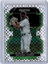 2022 Prizm Draft Picks Power Plaid Michael Hobbs 17/35 (B22) Dodgers